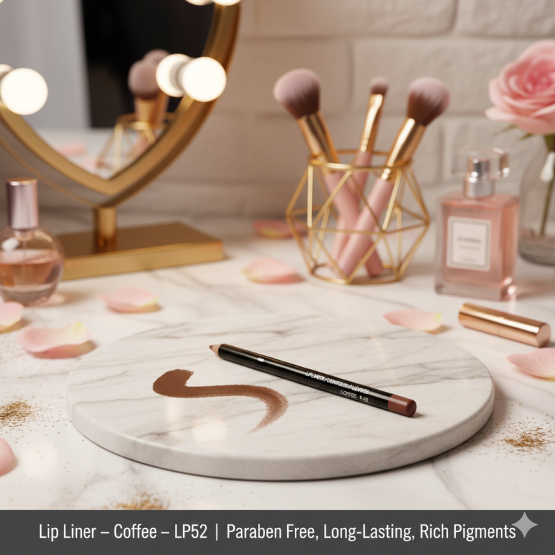 Lip Liner – Coffee – LP52 | Paraben Free, Long-Lasting, Rich Pigments